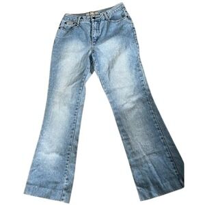 Zana-Di vintage Y2K dragon print‎ back pockets light blue jeans